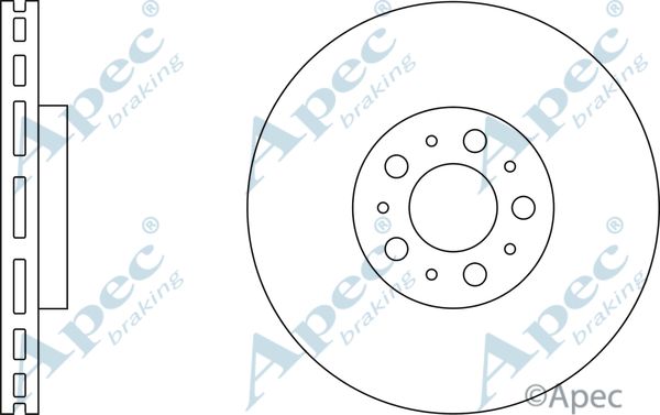 APEC BRAKING Тормозной диск DSK2250